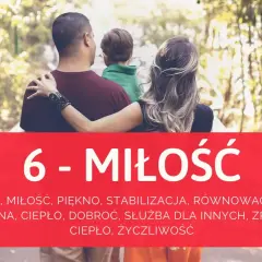 Rodzina w objęciach, symbolizująca rok numerologiczny 6 i miłość.