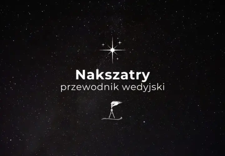 Nakszatry, przewodnik wedyjski. Gwiazdy na nocnym niebie, symbolizujące astrologię wedyjską.