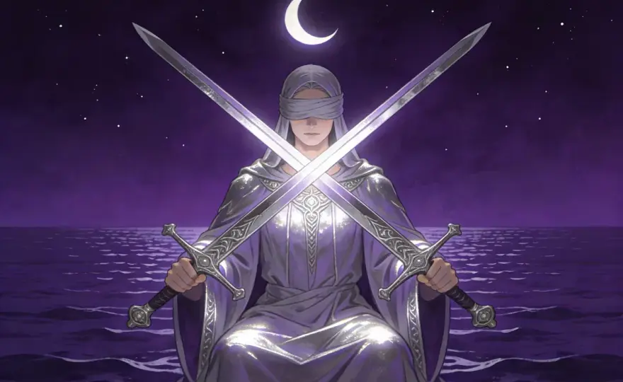 Trójka Mieczy tarot - znaczenie, które boli, ale wyjaśnia